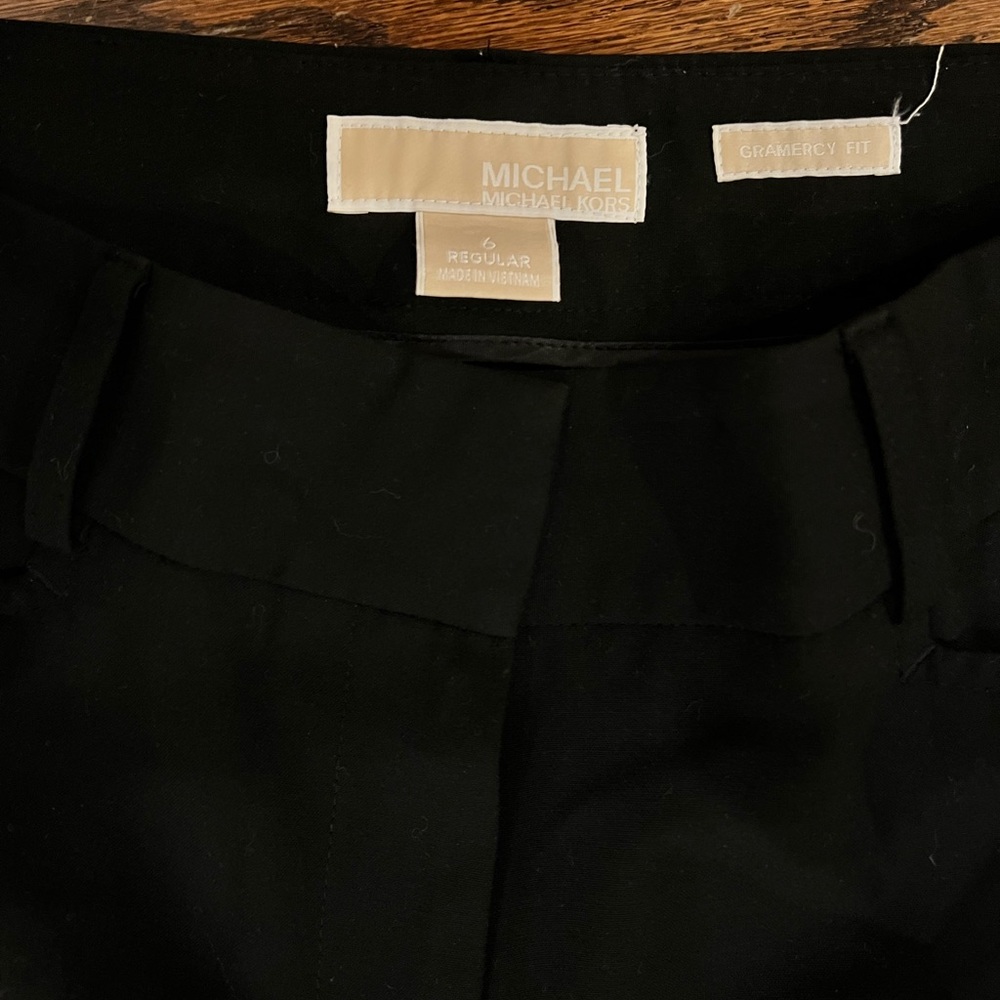 Michael Kors Black Straight Leg Pant Size 6